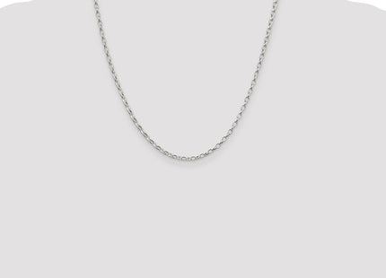 Sterling Silver Oval Fancy Rolo Chain (Style QFC85-20)