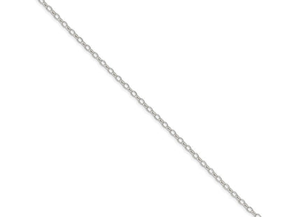 Sterling silver oval chain, alternate view