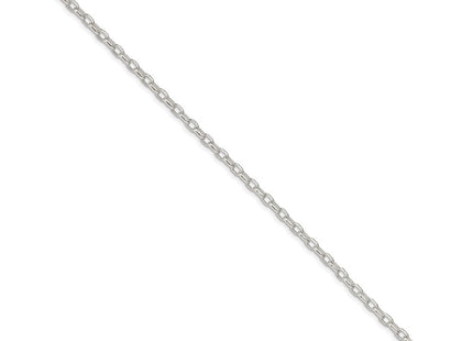 Sterling Silver Oval Fancy Rolo Bracelet