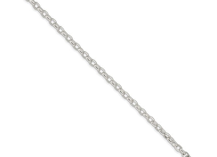 Sterling silver oval chain, alternate view