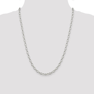 Sterling Silver Fancy Rolo Chain (Style QFC88-24)