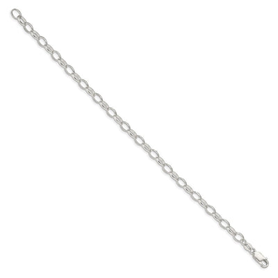 Sterling Silver Fancy Rolo Bracelet