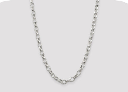 Sterling Silver Fancy Rolo Chain (Style QFC89-24)
