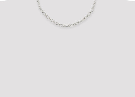 Sterling Silver Fancy Patterned Rolo Chain (Style QFC92-18)