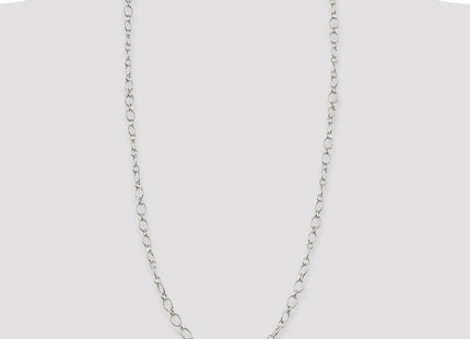 Sterling Silver Fancy Patterned Rolo Chain (Style QFC92-30)