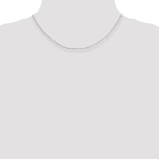 Sterling Silver Oval Cable Chain (Style QFC93-16)