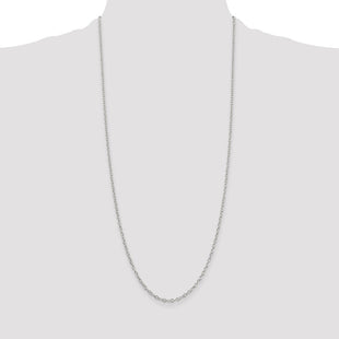 Sterling Silver Oval Cable Chain (Style QFC93-30)