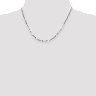 Sterling Silver Oval Cable Chain (Style QFC94-18)