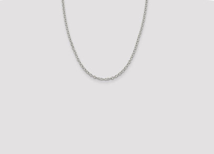 Sterling Silver Oval Cable Chain (Style QFC94-22)
