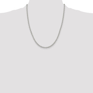 Sterling Silver Oval Cable Chain (Style QFC94-22)