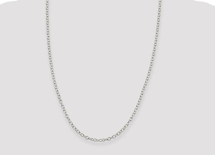 Sterling Silver Oval Cable Chain (Style QFC94-24)
