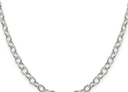 Sterling Silver Oval Cable Chain, 16 x 5.3mm