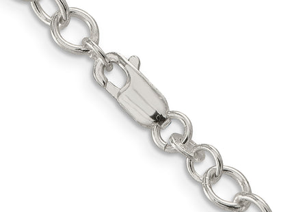 Sterling Silver Oval Cable Chain, 16 x 5.3mm