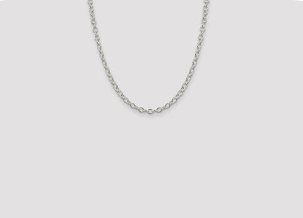 Sterling Silver Oval Cable Chain (Style QFC95-22)