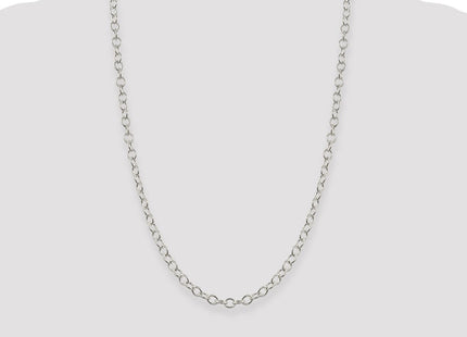 Sterling Silver Oval Cable Chain (Style QFC95-24)