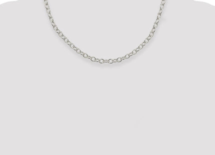 Sterling Silver Oval Cable Chain (Style QFC96-18)