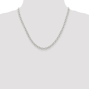 Sterling Silver Oval Cable Chain (Style QFC96-20)