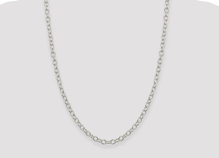 Sterling Silver Oval Cable Chain (Style QFC96-24)