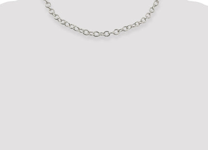 Sterling Silver Oval Cable Chain (Style QFC97-16)
