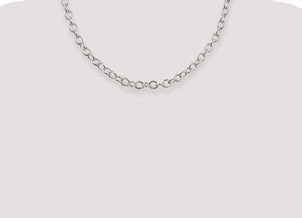 Sterling Silver Oval Cable Chain (Style QFC97-18)
