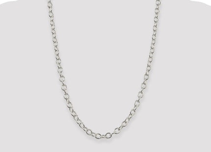 Sterling Silver Oval Cable Chain (Style QFC97-24)