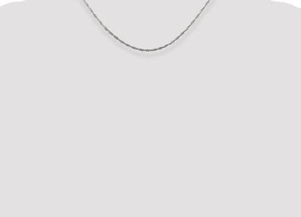 Sterling silver singapore link chain, additional view