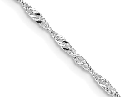 Sterling silver singapore link chain
