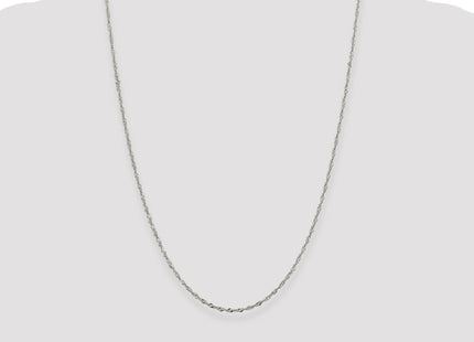 Sterling Silver Singapore Chain, 24 x 2mm