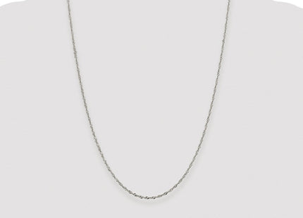 Sterling Silver Rhodium-plated Singapore Chain (Style QFC99R-24)