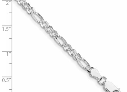Sterling silver figaro link chain, alternate view
