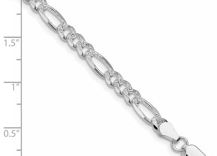 Sterling silver figaro link chain, alternate view
