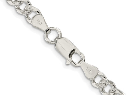 Sterling silver figaro link chain, another view