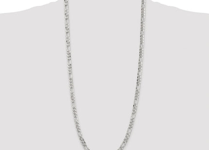 Sterling silver figaro link chain, further view