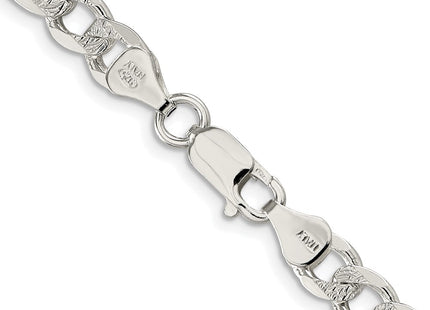 Sterling silver figaro link chain, another view