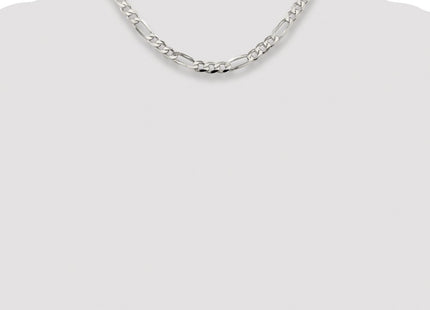 Sterling silver figaro link chain, further view