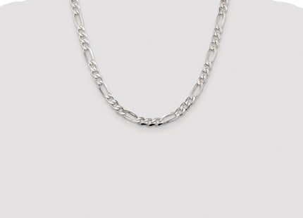 Sterling silver figaro link chain, additional view
