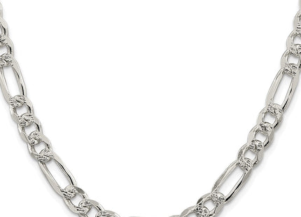Sterling silver figaro link chain, alternate view