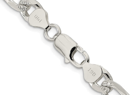 Sterling silver figaro link chain, another view