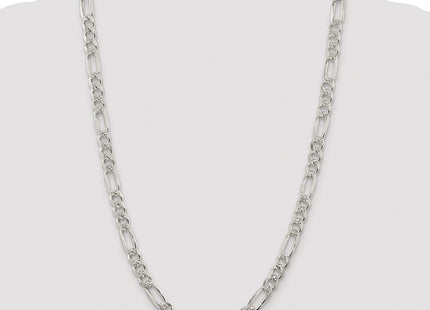 Sterling silver figaro link chain, additional view