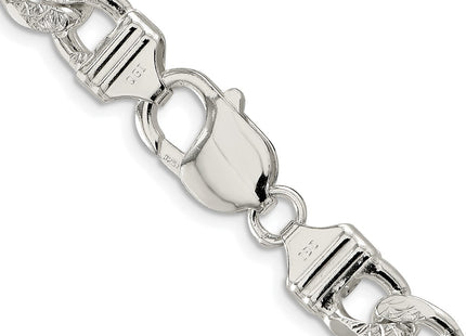 Sterling silver figaro link chain, another view