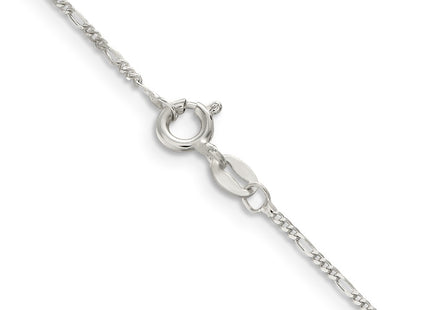 Sterling silver figaro link anklet, another view