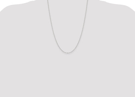 Sterling silver figaro link anklet