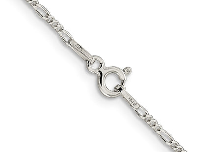 Sterling silver figaro link anklet, another view