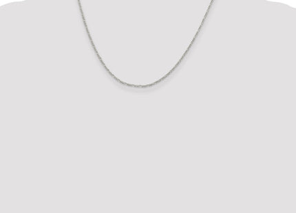 Sterling silver figaro link anklet, additional view
