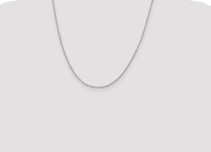 Sterling silver figaro link anklet
