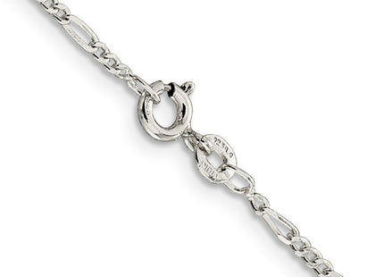 Sterling silver figaro link anklet, another view