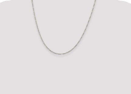 Sterling silver figaro link anklet