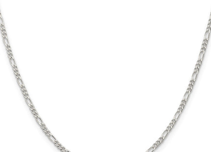 Sterling silver figaro link anklet, further view