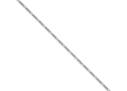Sterling silver figaro link chain, alternate view