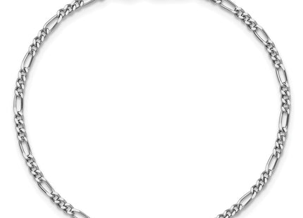 Sterling silver figaro link chain, further view